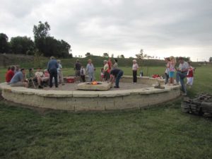 The Museum of Danish America's Council Ring during Sankt Hans Aften in 2012 in Elk Horn, Iowa. (Photo courtesy: The Danish Immigrant Museum)