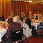 The festively-decorated dining room. (Photo courtesy of The Danish Pioneer)