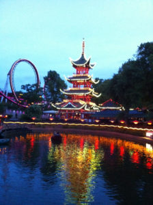 Dazzling Tivoli Gardens in Copenhagen, Denmark. (Photo courtesy of The Danish Pioneer Newspaper)