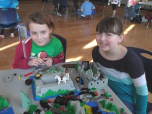 Always a favorite, the children enjoy playing with LEGOs at the workshop. (Photo courtesy of the Nordic Heritage Museum)