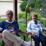 Norman Christensen and his wife, Sandy, who organized the special 75th birthday surprise for her husband.