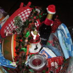 The festive Christmas Basket donated by Kathy Jensen. (Photo courtesy of The Danish Pioneer Newspaper)