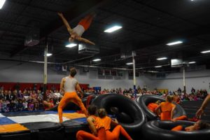 The National Danish Performance Team performed at Biron's Gymnastics in Houston, Texas. (Photo courtesy of NDPT)