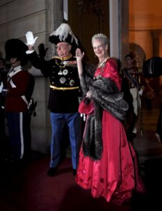 Margrethe Alexandrine Þorhildur Ingrid, Her Majesty The Queen, became Queen of Denmark in 1972. Margrethe II was born on 16 April 1940 at Amalienborg Palace as the daughter of King Frederik IX (d. 1972) and Queen Ingrid, born Princess of Sweden (d. 2000). The Queen’s motto is 