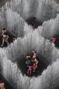 Danish artist Jeppe Hein's exhibit (Photo courtesy of Ridge Creative Center)