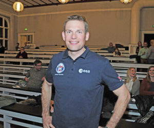 Denmark's first man in space Andreas Mogensen (Photo courtesy of Hasse Ferrold, The Danish Pioneer Newspaper's Staff Photographer) 