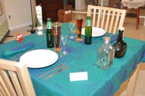 Table setting at the Skaal Exhibit in NJ. (Photo courtesy of Agnes Hagmueller)