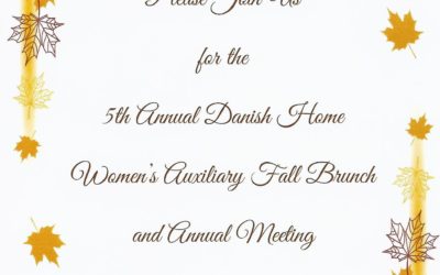 Women’s Auxiliary plans Fall Brunch at Danish Home of Chicago on October 11, 2014