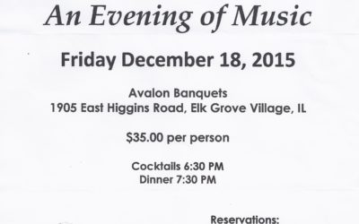 Bjornson Male Chorus plans An Evening of Music and Christmas Dinner in Illinois on Friday, December 18, 2015