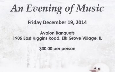 An Evening of Music with Bjornson Male Chorus set for Friday, December 19, 2014 in Elk Grove Village, Illinois