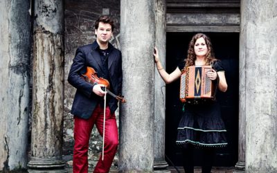 Danish folk music duo Jensen & Bugge on tour in the Pacific Northwest in October 2015