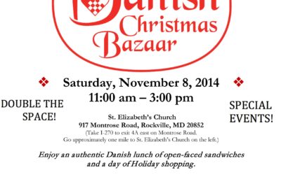 2014 Danish Christmas Bazaar set for Saturday, November 8th in Rockville, Maryland