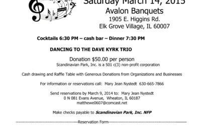 Scandinavian Park in Illinois plans Dinner Dance & Fundraiser for Saturday, March 14, 2015